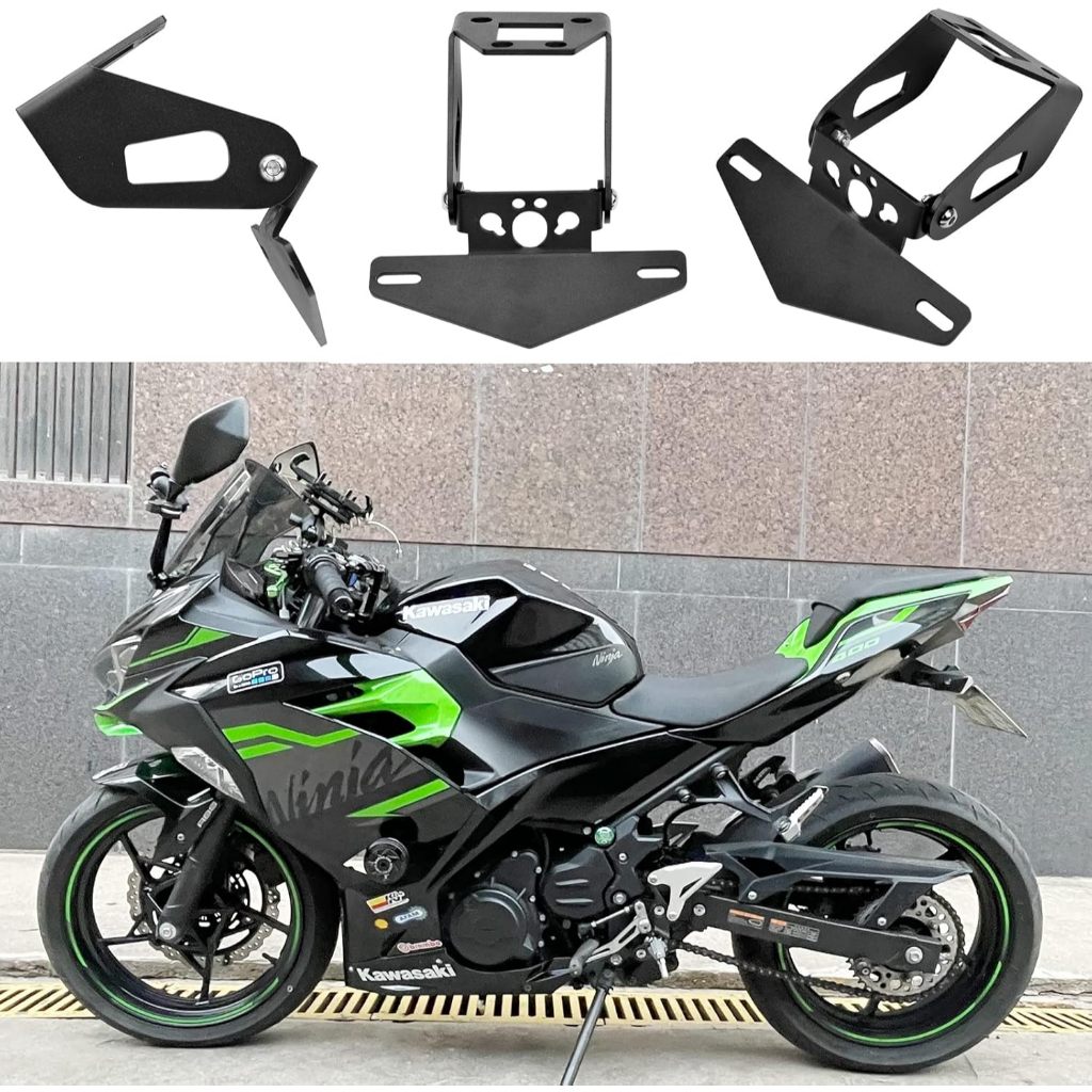 Xe Máy Tidy Đuôi Fender Eliminator Có Thể Điều Chỉnh Biển Số Giá Đỡ Phù Hợp Với Kawasaki Ninja400 Z4