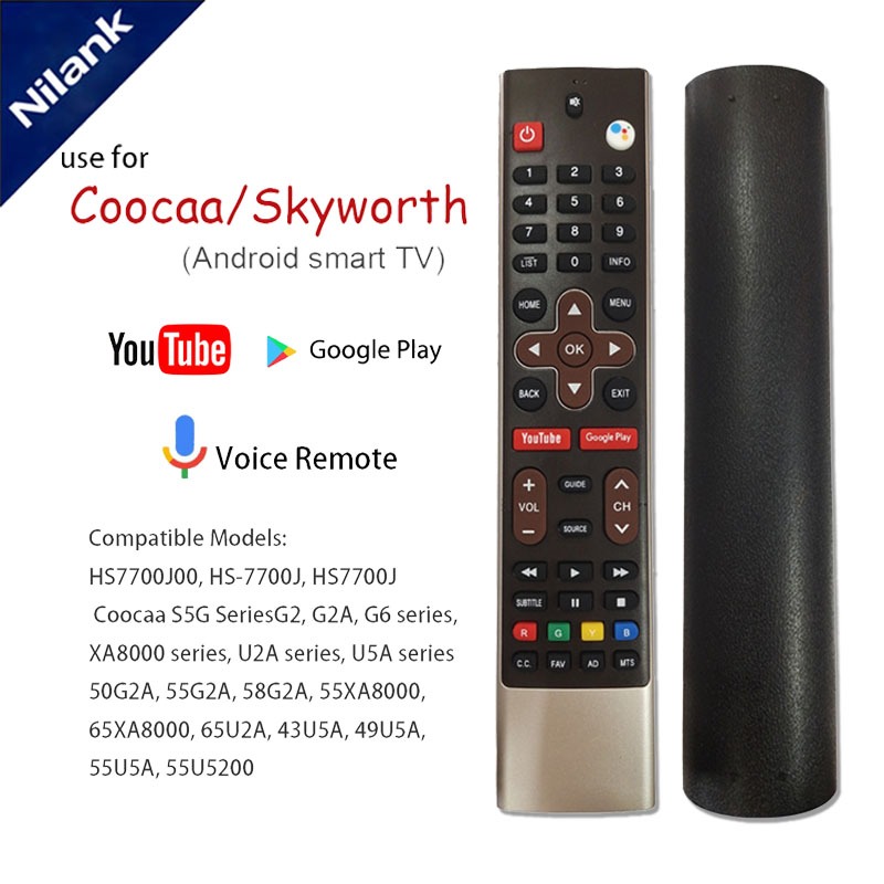 NiLANK Remote Điều khiển từ xa NiLANK Coocaa Điều khiển từ xa bằng giọng nói Thích hợp cho TV Androi