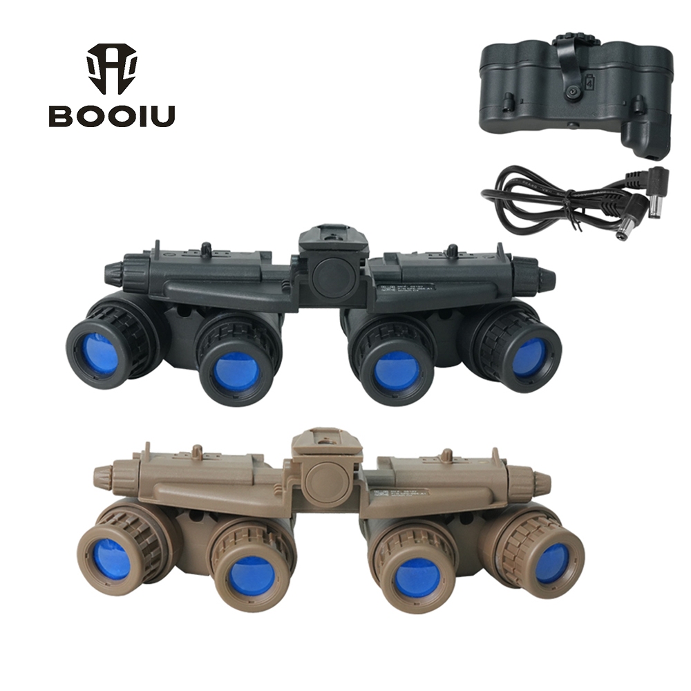 Kính Bốn Mắt BOOIU GPNVG18 - Hộp Đựng Pin, Mô Phỏng NVG & Dây Nguồn