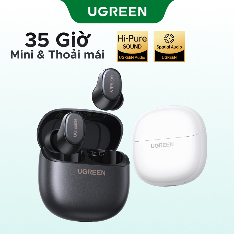 Tai nghe UGREEN Dots Bluetooth 6.0TWS Hỗ trợ 4 Mic Bộ mã âm thanh AAC / SBC Âm thanh âm thanh Hi-Pure Âm thanh không gian Âm thanh có độ trễ thấp Điều khiển ứng dụng Tai nghe không dây | BigBuy360 - bigbuy360.vn