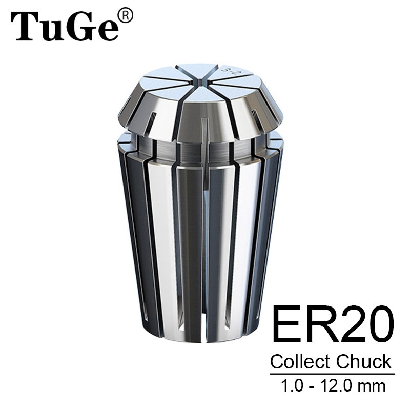1 Chiếc Độ Chính Xác 0,008 AA ER20 Phay Chuck CNC Trục Lò Xo Collet Chuck Cho Giá Đỡ Phay ER20-1 / 1
