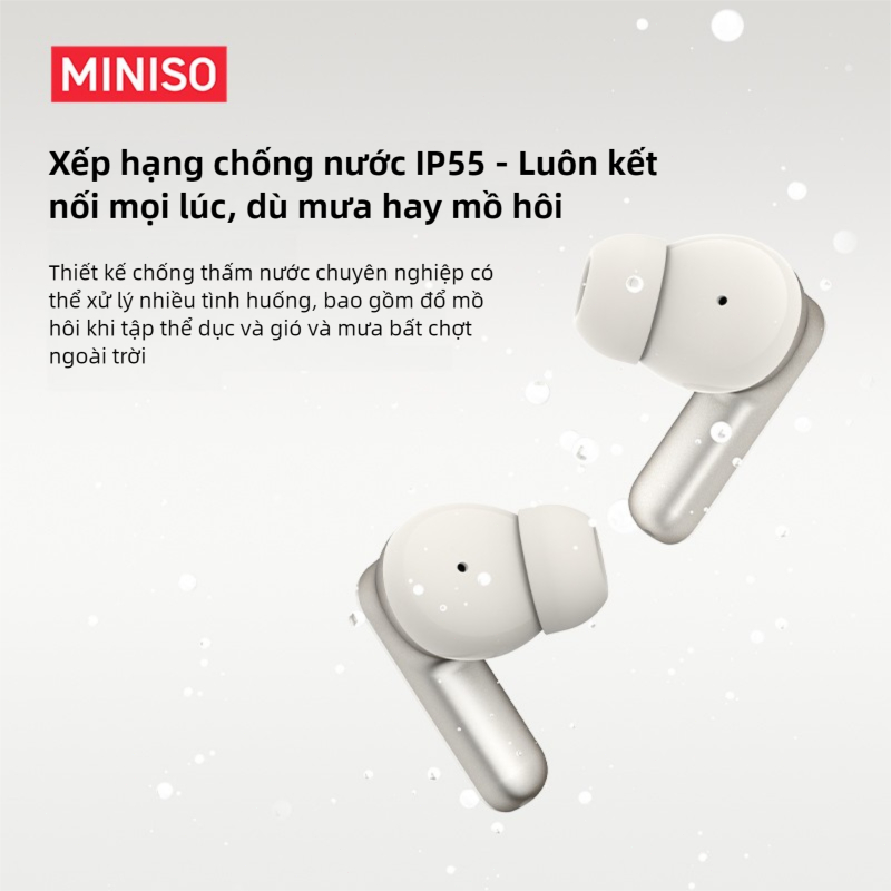 MINISO MS106  In-ear Tai nghe Bluetooth AI Dịch thuật thời gian thực Giảm tiếng ồn ANC tai nghe không dây | BigBuy360 - bigbuy360.vn