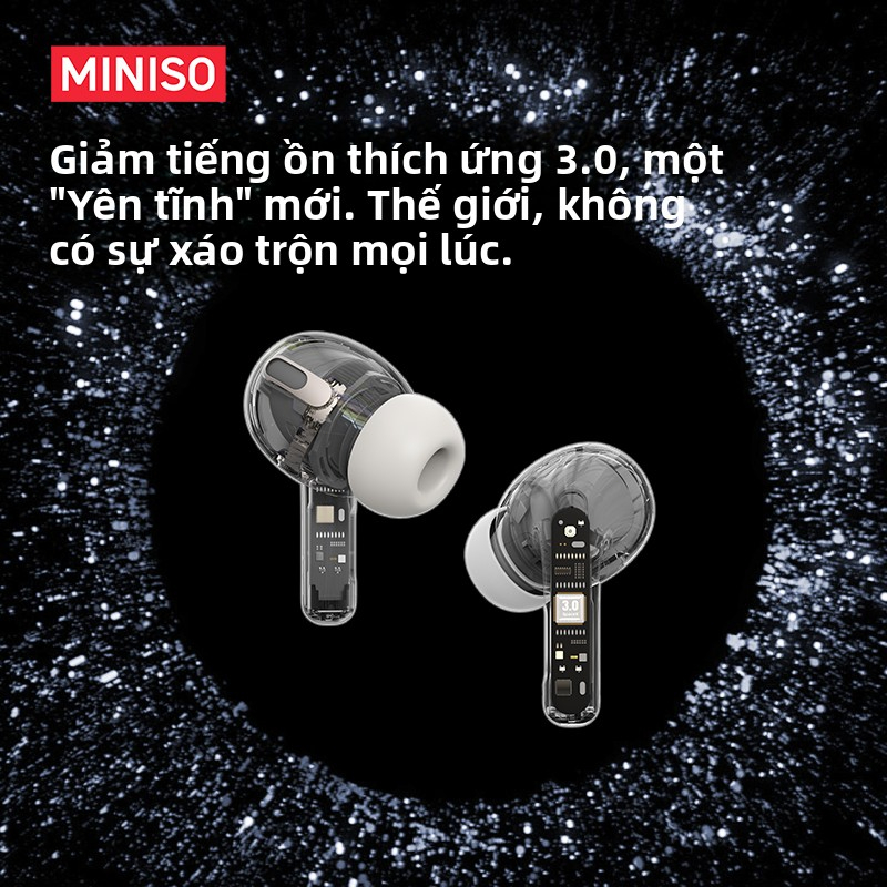 MINISO MS106  In-ear Tai nghe Bluetooth AI Dịch thuật thời gian thực Giảm tiếng ồn ANC tai nghe không dây | BigBuy360 - bigbuy360.vn