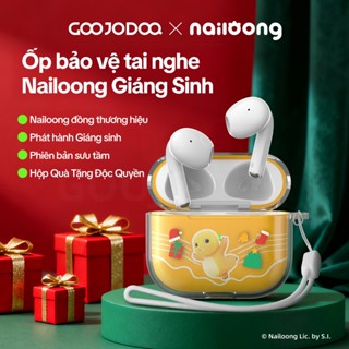  【GOOJODOQ × nailoong Tai nghe Bluetooth J201 TWS-A6 Pro Tai nghe không dây Bluetooth 5.3 Phiên bản Giáng sinh Hộp đựng tai nghe 