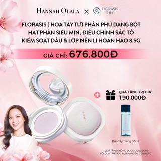  【Olala Livestream Florasis   Hoa Tây Tử  Phấn Phủ Dòng Rạng Rỡ Tự Nhiên Flawless Jade Breathable  – Hạt Phấn Siêu Mịn Điều Chỉnh Sắc Tố Kiểm Soát Dầu & Lớp Nền Lì Hoàn Hảo 8.5g 