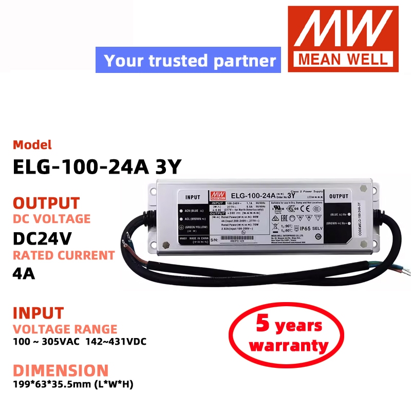 MEAN WELL ELG-100-24A 3Y ELG-100-36A 3Y ELG-100-48A 3Y Chuyển Đổi Nguồn Điện Meanwell DC Bộ Điều Khi