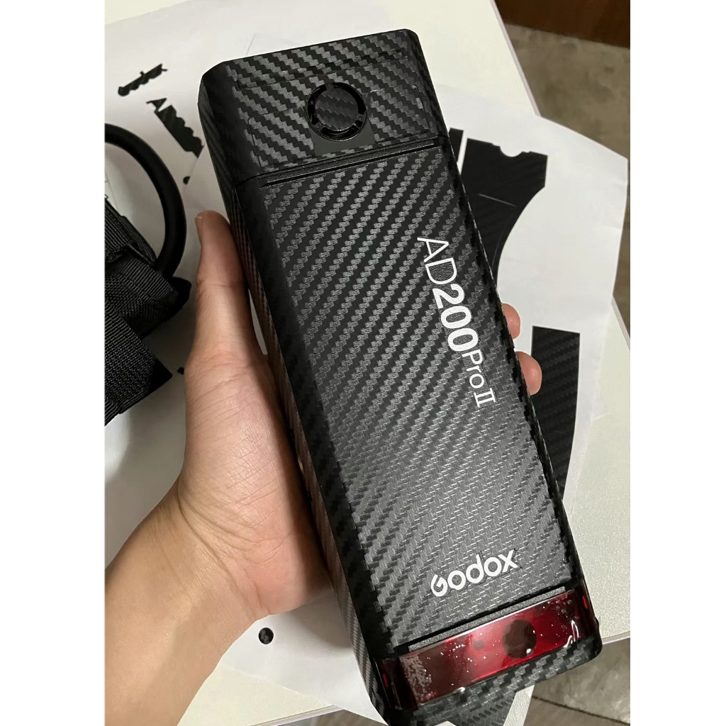 Nhãn Dán Tùy Chỉnh Cho Godox AD200ProII AD200Pro II Decal Da Bỏ Túi Flash Vinyl Bọc Phim Bảo Vệ Áo A