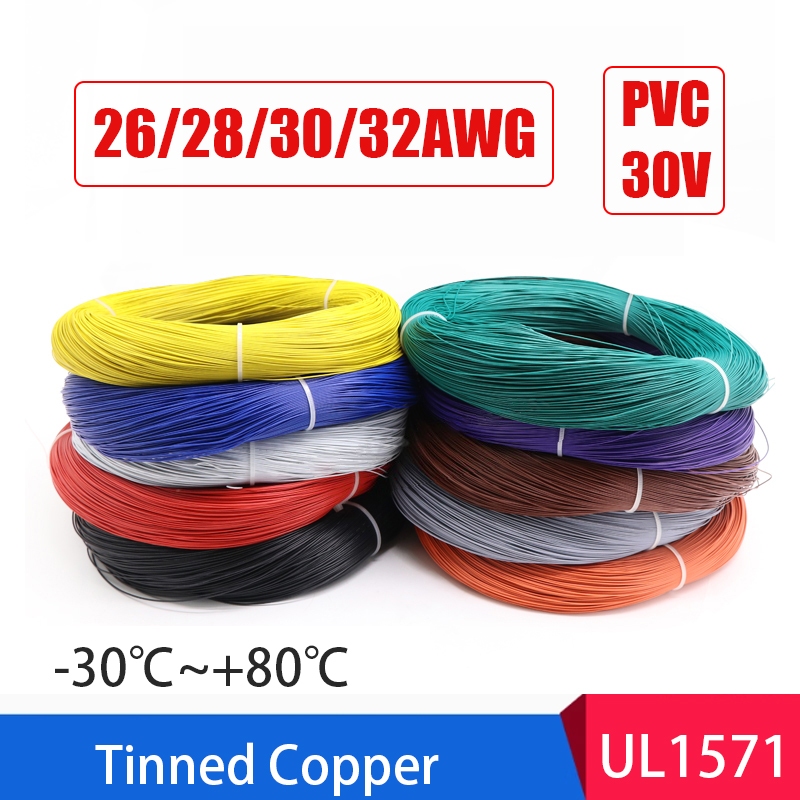 UL1571 Dây Cáp Dây Nhựa Cách Nhiệt PVC 26 / 28 / 30 / 32AWG