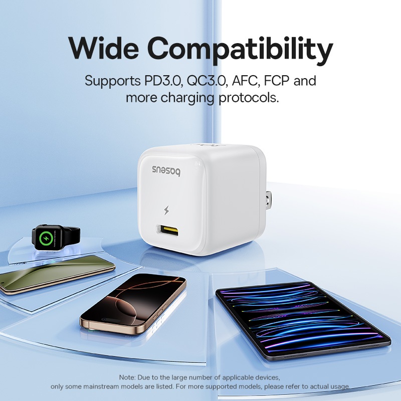 Củ Sạc EnerFill FN21 GaN 1C 30W Baseus Sạc Nhanh PD 30W Kiểm Soát Nhiệt Độ Thông Minh Kèm Dây Type-C PD 30W | BigBuy360 - bigbuy360.vn