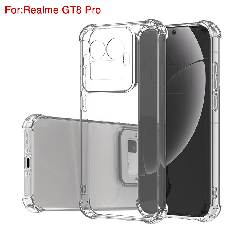 Ốp lưng chống rơi Realme GT 8 Pro GT 8Pro Slim Soft TPU Silicone trong suốt cho OPPO Realme GT8 Pro 