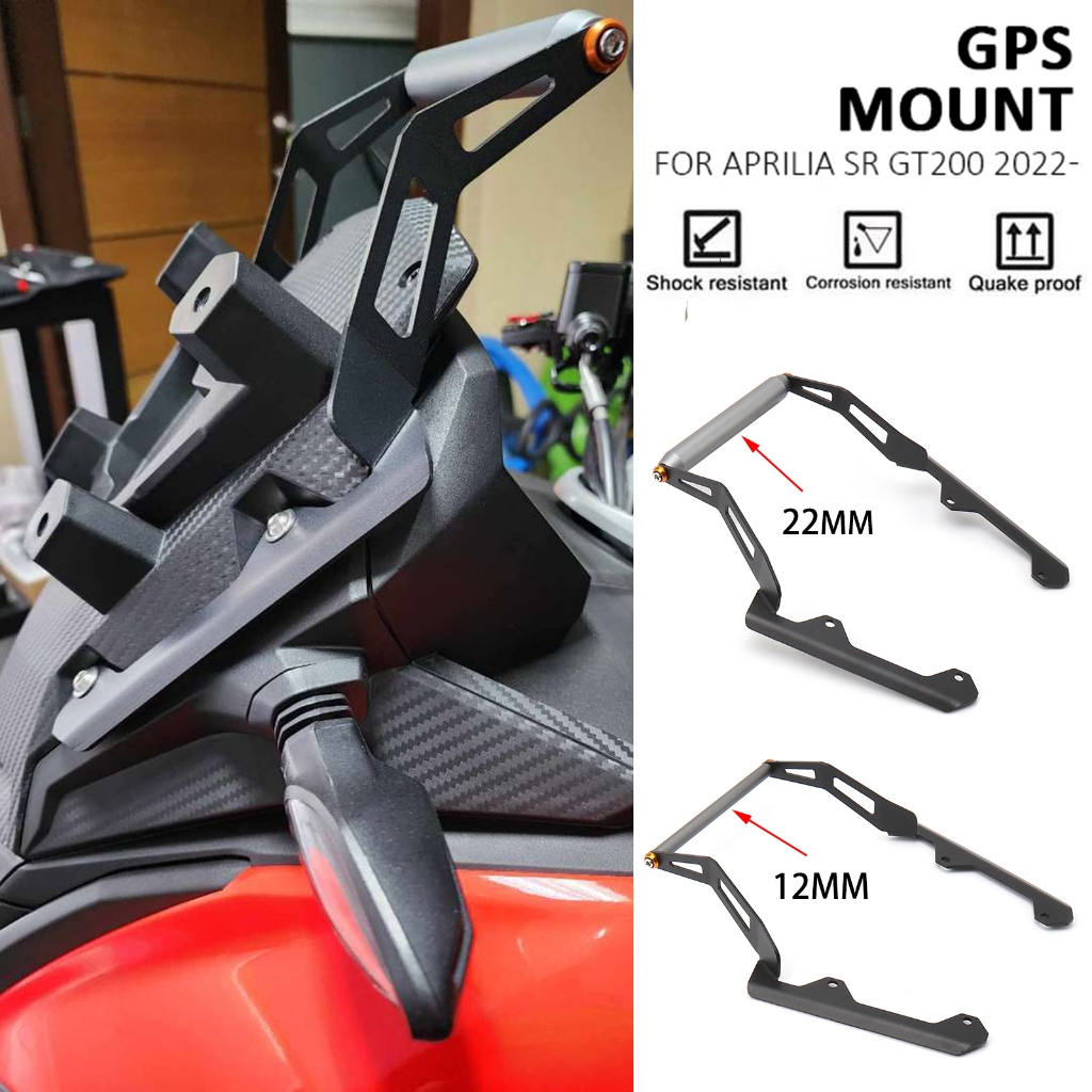 Kính Chắn Gió Xe Máy Đứng Điện Thoại Di Động GPS Định Vị Chân Đế Cho APRILIA sr gt200 SR GT200 GT 20