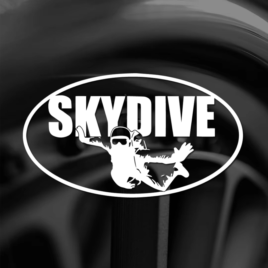 Skydive-Parachuter Sticker - Decal Sky Dive Fun Skydiving Jump Vinyl Decal Sticker Xe chống nước Dec