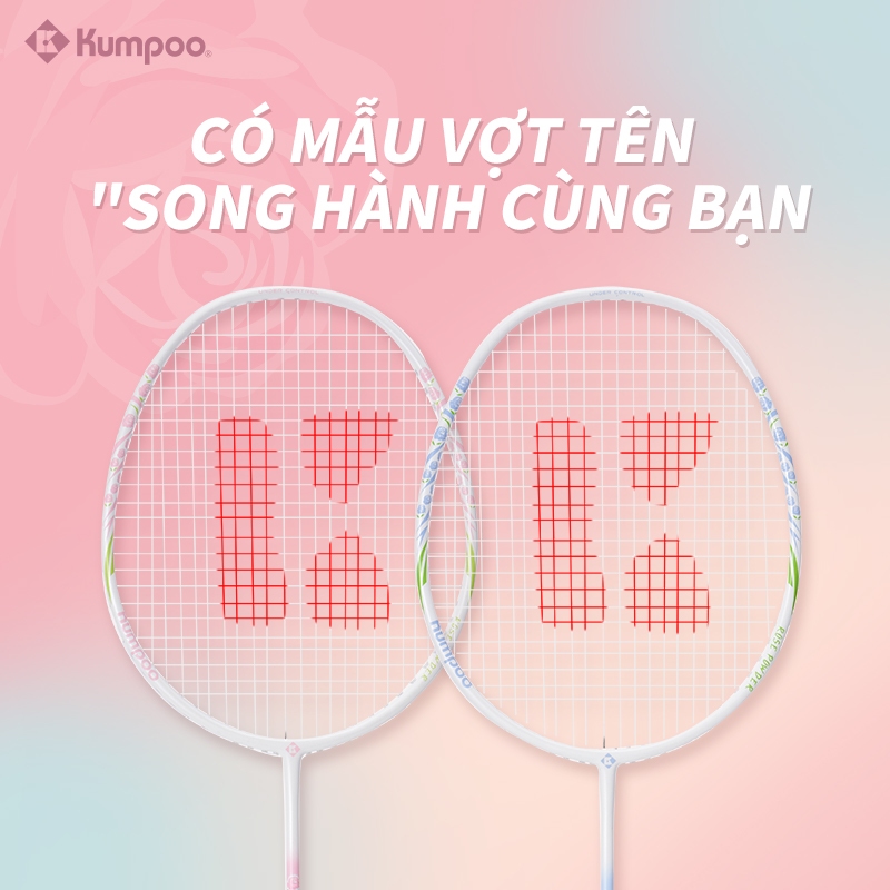 Vợt cầu lông đôi cấp độ KUMPOO RS-01 Vợt cầu lông siêu nhẹ bằng sợi Carbon Vợt cặp đôi Vợt