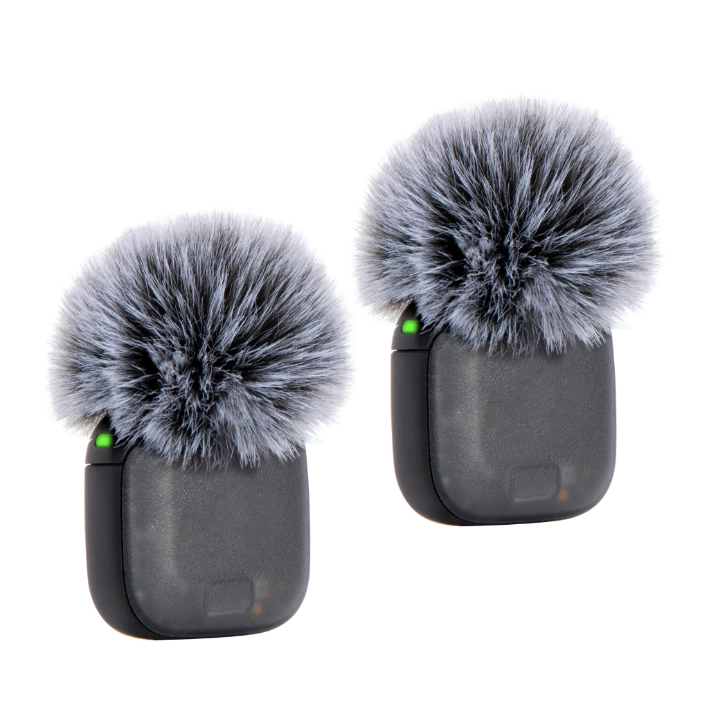 2 Gói Mic Cover Furry Foam Tương thích với DJI Mic 3, Micro Pop Filter cho Mic 3 Bộ phát
