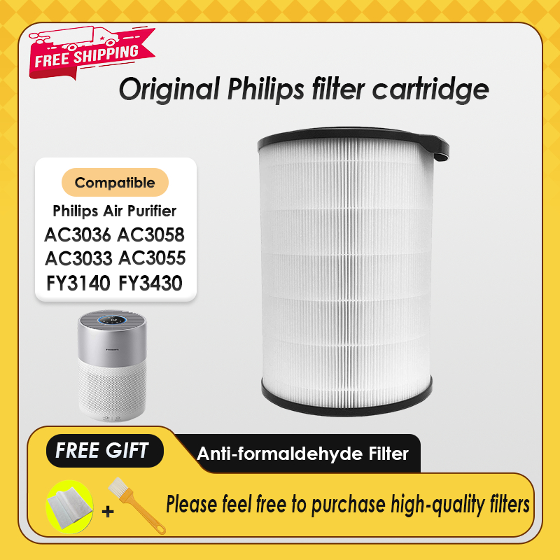 Thay thế Tương thích với Philips AC3036 AC3033 AC3055 AC30058 FY3140 FY3430 Bộ lọc HEPA & Than hoạt 