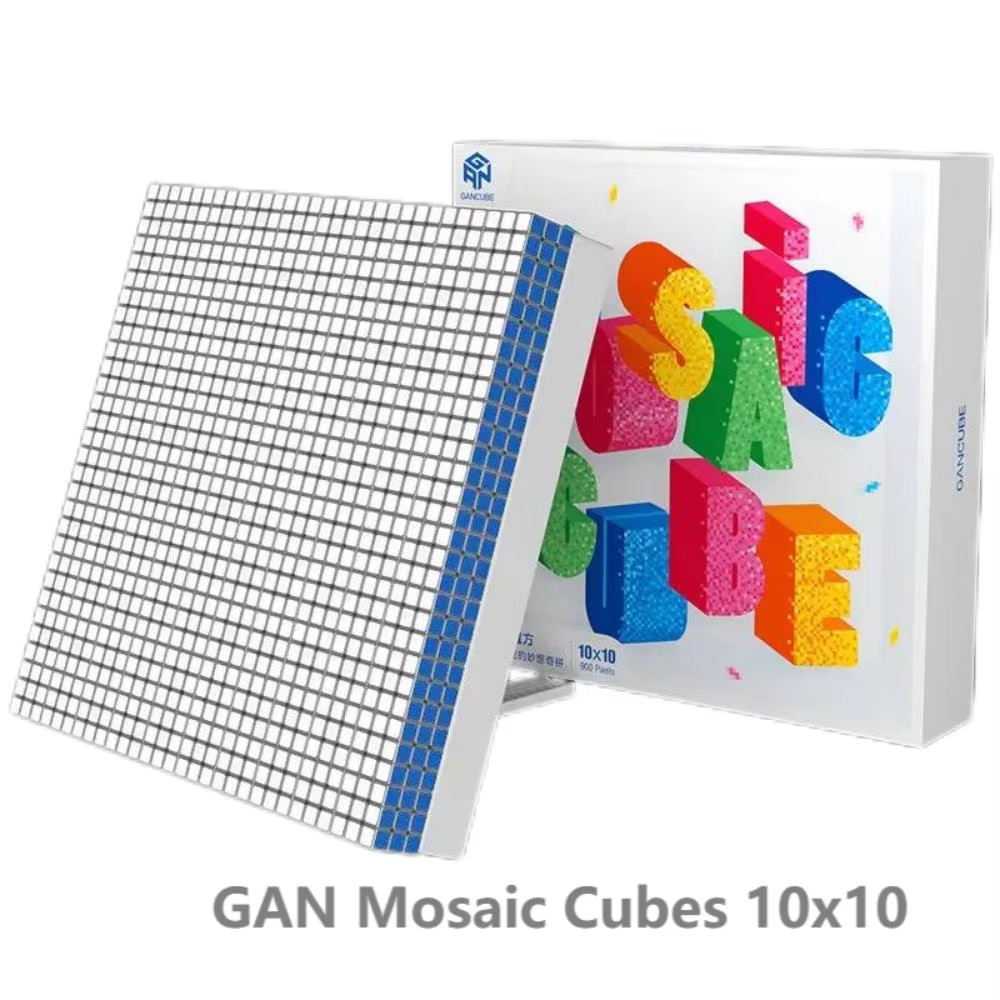 GAN Mosaic Cubes 6x6 DIY Puzzle Magic Cube Magnetic 10x10 Creative Cube Mosaic Decorative Paintings 