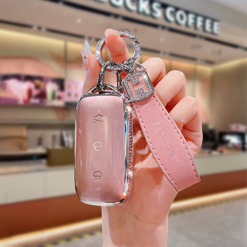 MỚI Geely EX5 Chìa Khóa Xe tpu Chìa Khóa Kunci Kereta GEELY EX5 EX8 Móc Khóa Ô Tô Phụ Kiện