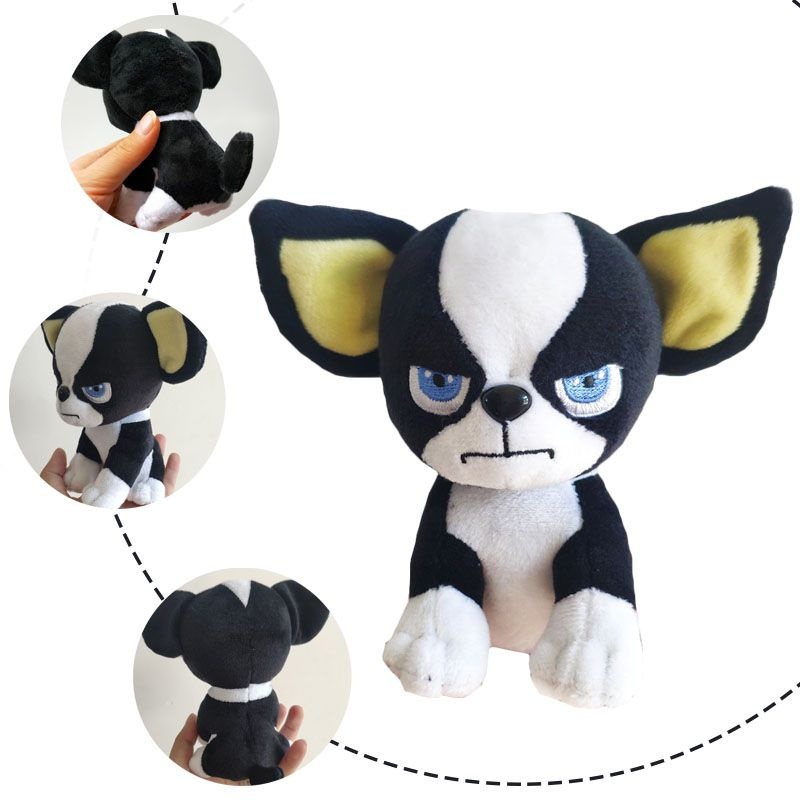 JoJo 's Bizarre Adventure Golden Wind Iggy Plush Toy - Búp bê nhồi bông cho chó mềm có thể kéo được 