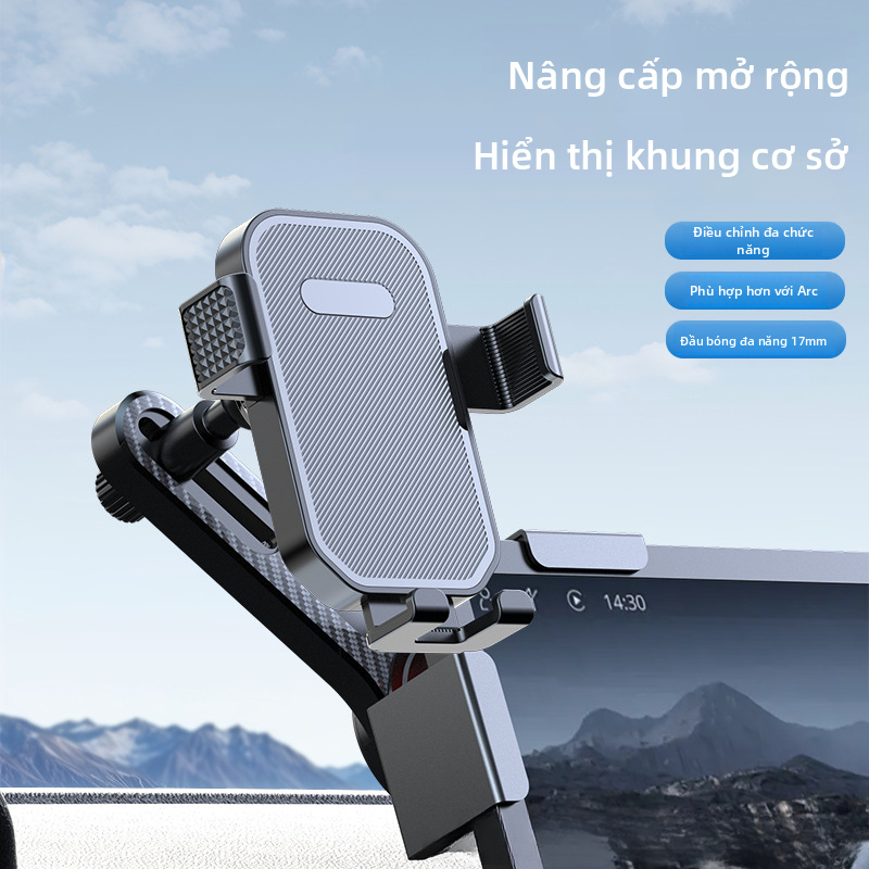 Giá đỡ điện thoại ô tô Điều hướng ô tô Hợp kim nhôm Màn hình điều khiển trung tâm Hỗ trợ trọng lực chuyên dụng