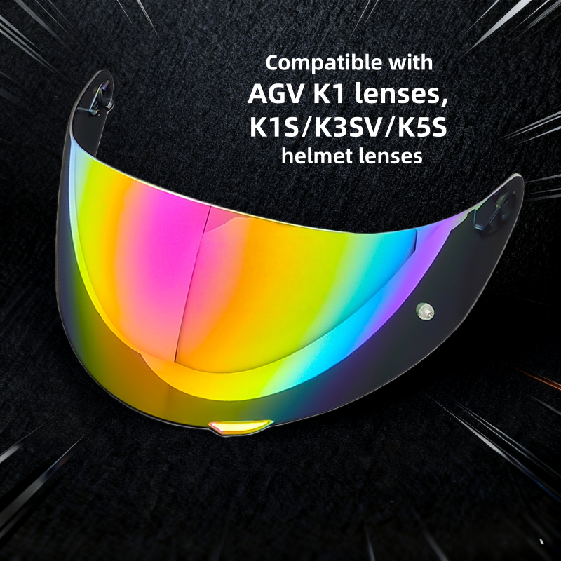 Thích hợp cho Ống kính AGV K1 K1S / K3SV / K5S Sửa đổi Xe máy Mũ bảo hiểm đa năng Ống kính Phim đổi 