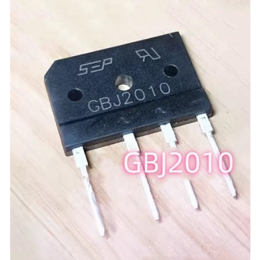 5 CÁI GBJ2010 ZIP-4 20A 1000V Bếp điện từ chỉnh lưu cầu ngăn xếp