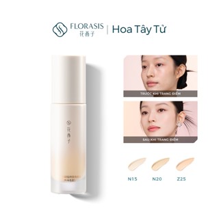  Florasis  Hoa Tây Tử  Kem Nền Dạng Lỏng Flawless Jade Breathable  – Hiệu Ứng Căng Bóng Cho Da Khô   Kiểm Soát Dầu Lì Mịn Cho Da Dầu Bám Lâu & Tệp Da 