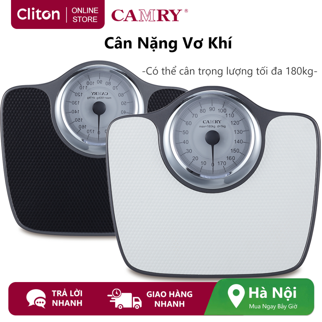 Cân cá nhân cơ khí CAMRY (DT607 C1) Dung tích tối đa 180kg, Bề mặt cao su chống trượt, bền bỉ