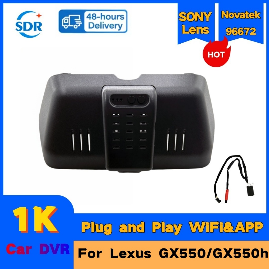 Đầu ghi hình xe hơi Wifi 4K HD Chính hãng cho Lexus GX550 / GX550h 2024-2025, dành cho Toyota Land C