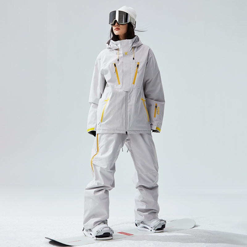 Bộ đồ trượt tuyết KUFUN 3L, áo khoác chống nước, phù hợp cho cả nam và nữ