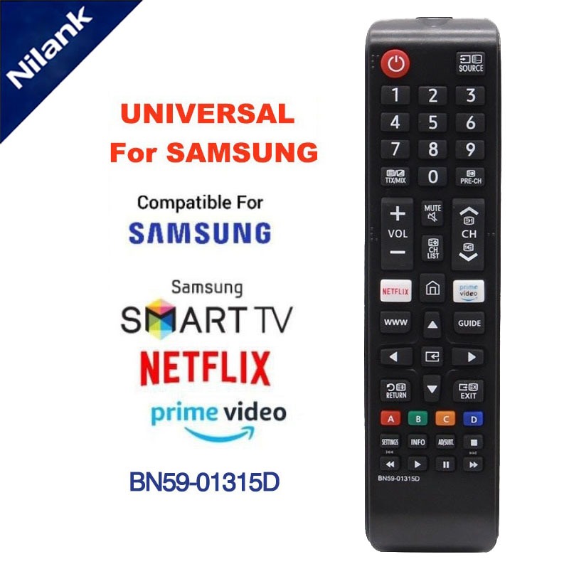 NiLANK ĐIỀU KHIỂN REMOTE TIVI SAMSUNG TƯƠNG THÍCH 100% CÁC DÒNG TIVI SAMSUNG BN59-01315D BN59-01315A