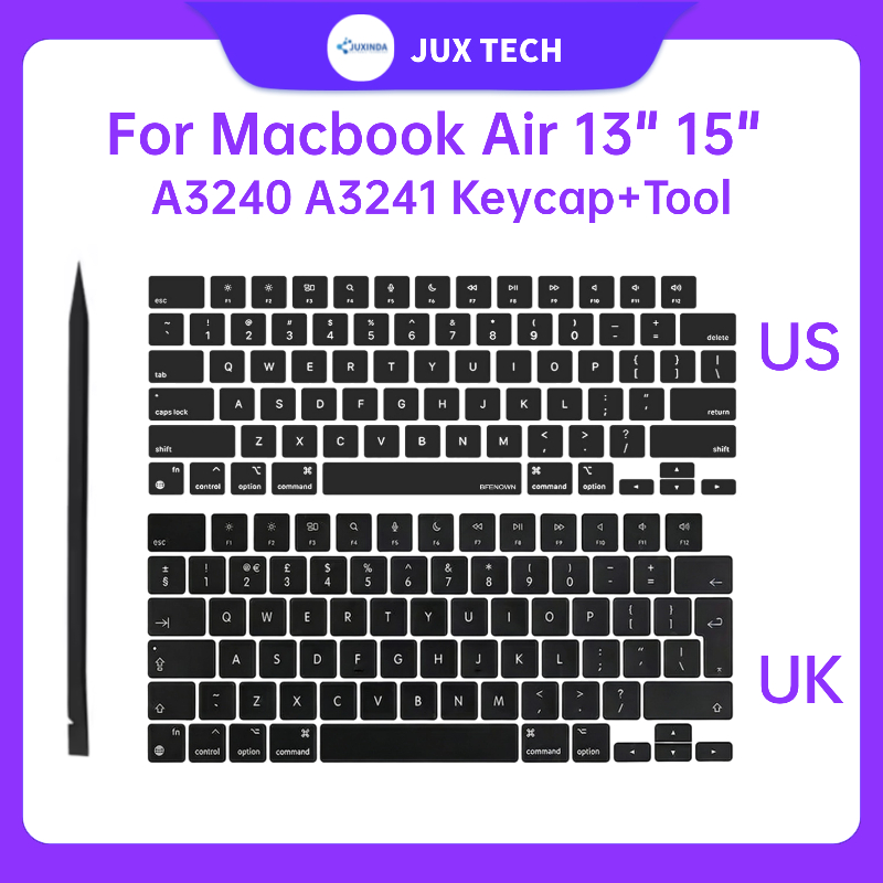 Mới A3240 A3241 Keycaps Cho Macbook Air Retina 13,6 "15,3" M4 Phím Phím Nắp Chìa Khóa Bàn Phím 2025 