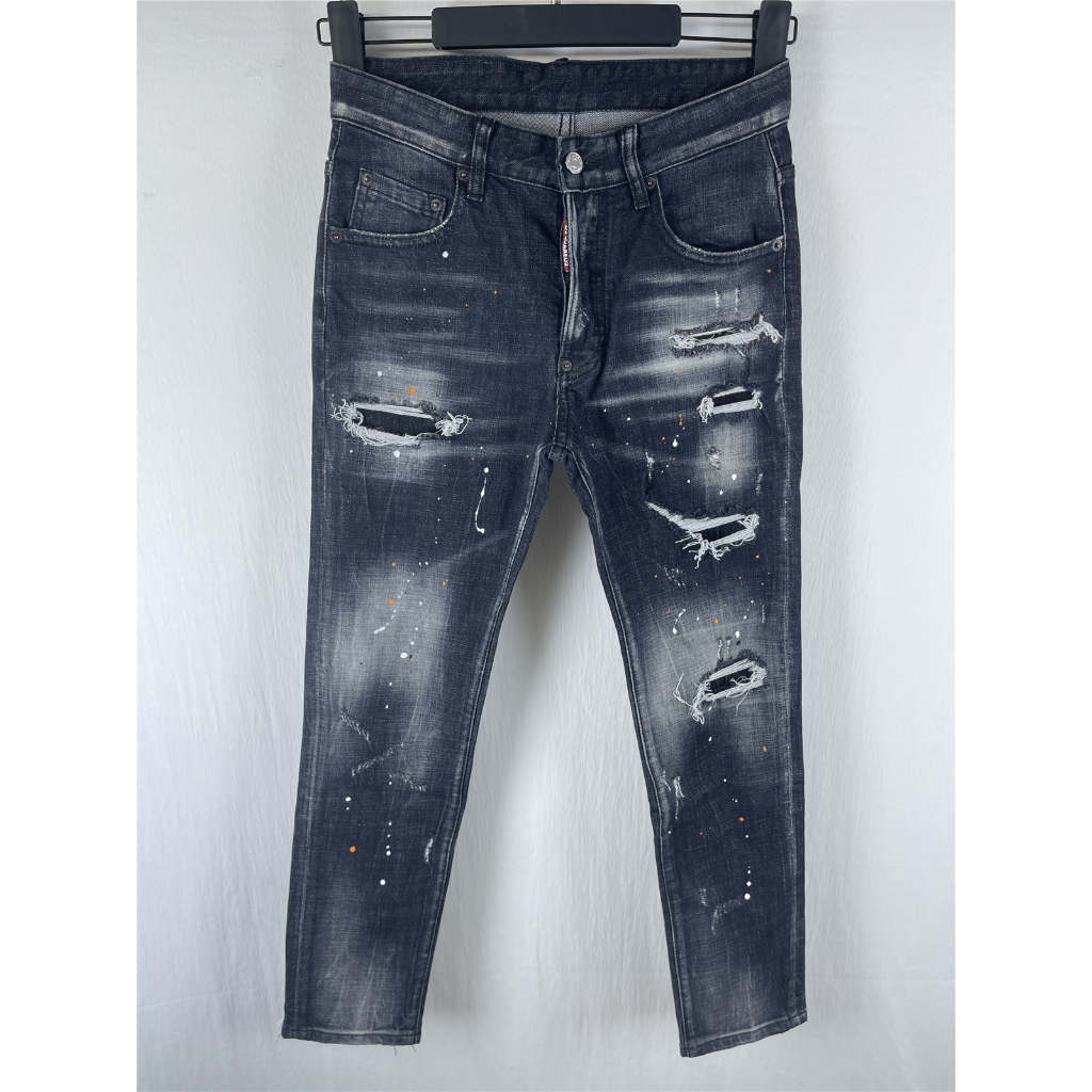 Quần Jean Nam DSQUARED2 Xu Hướng 2026, Slim-fit, Rách Công Nghiệp Nặng