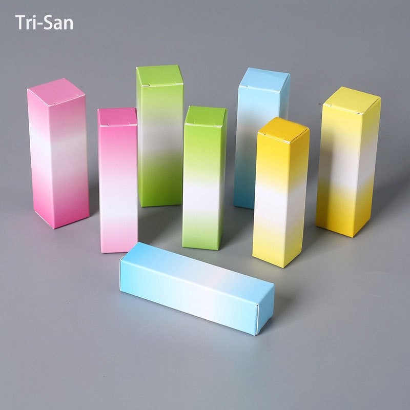 Màu Gradient 10 miếng 2.1 × 2.1 × 8.5 cm 2.5 × 2.5 × 8.5 cm Hộp nước hoa Hộp đóng gói Son dưỡng môi 