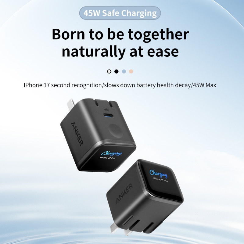 Bộ sạc GaN Anker Nano 45W có màn hình