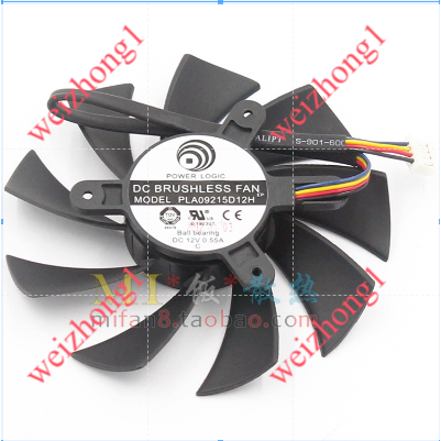 Quạt đồ họa Dylan HD7870 E6 2G Club HD7800 Quạt đồ họa PLA09215D12H 4 dây