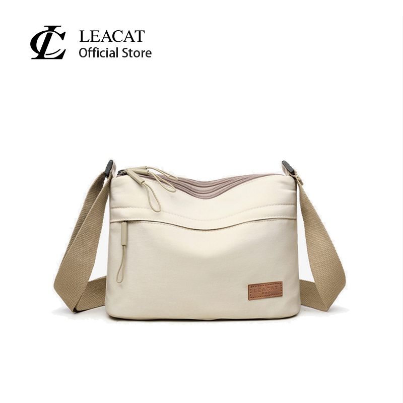Leacat Simple Nylon Canvas Casual Waterproof Portable Fashionable…