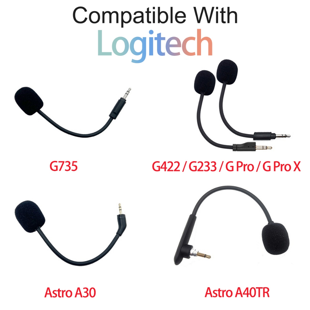 Trò Chơi Thay Thế Mic Cho Logitech Asteo A30 A40 A40TR G735 G233 G433 G Pro X GProX Tai Nghe Chơi Ga