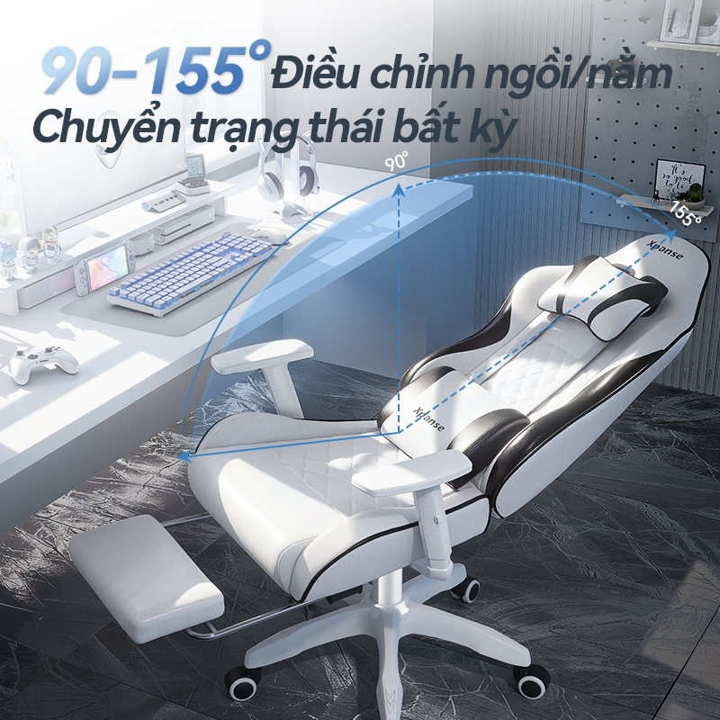 Ghế game gaming Xpanse X8 mút nhớ,da chống muỗi | ghế tựa lưng xoay văn phòng | ghế công thái học | ghế làm việc | BigBuy360 - bigbuy360.vn