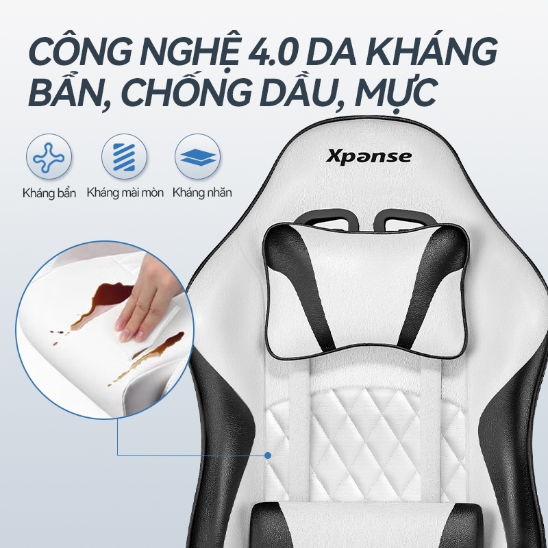Ghế game gaming Xpanse X8 mút nhớ,da chống muỗi | ghế tựa lưng xoay văn phòng | ghế công thái học | ghế làm việc | BigBuy360 - bigbuy360.vn
