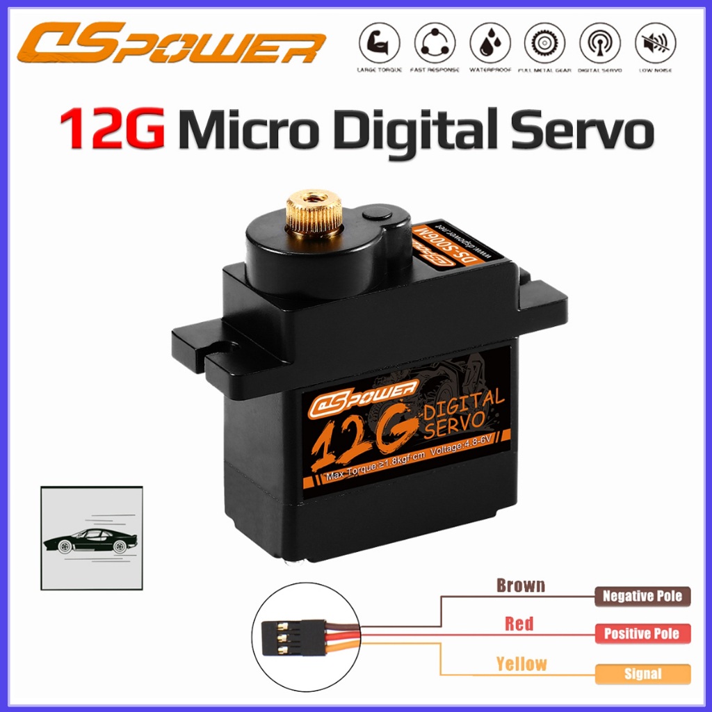 DSpower SG90 MG90S 12G Mini Micro servo Động cơ Bánh răng kim loại servo cho 450 Helicoper SCX24 RC 