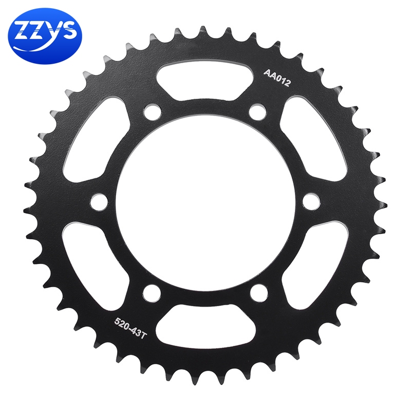 520-41T 42T 43T 46T Bánh xích phía sau bằng thép cacbon cho Yamaha YZF-R3 MT-03