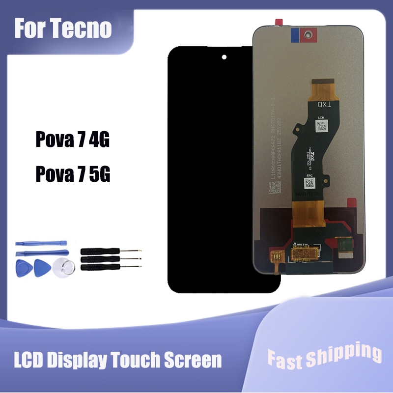 Dành cho Tecno Pova 7 4G LJ6 Pova 7 5G LJ7 Màn hình LCD Màn hình cảm ứng