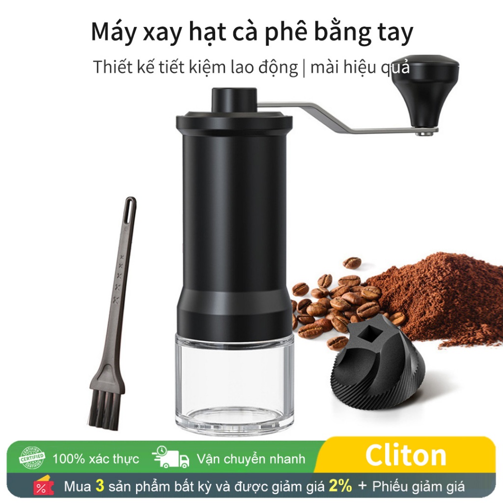 Máy Xay Cầm Tay Cliton Chuyên Nghiệp Ý Cà Phê Khai Thác Tay Máy Xay Cà Phê Hướng Dẫn Sử Dụng Lõi Mài Gốm Chính Xác Cao