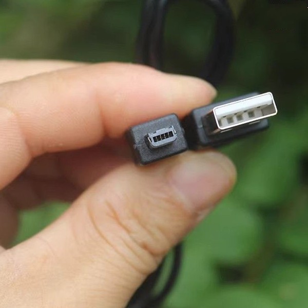 Chiều dài 80 CM Cáp dữ liệu MP3 MP4 phong cách cũ Cáp sạc USB sang 4P màu đen