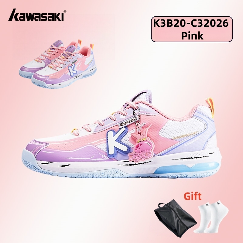 Giày Cầu Lông Kawasaki SpongeBob Nữ Và Nam Huấn Luyện Chuyên Nghiệp Chống Trơn Trượt Bền Chống Sốc T