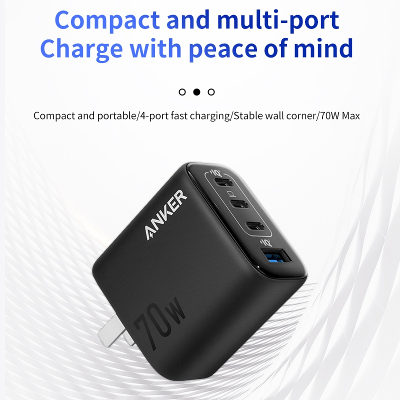 Bộ sạc nhanh 4 cổng Anker Zolo 70W