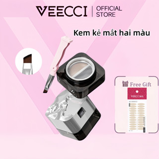  VEECCI Dual - Tone Eyeliner Gel Nhanh Khô Chống Thấm Nước Bút Kẻ Mắt Gel Lâu Dài Trang Điểm Bút Chì Kẻ Lông Mày  Tự Nhiên Chống Thấm Nước Không Nhòe Lâu Trôi Cho Nữ 