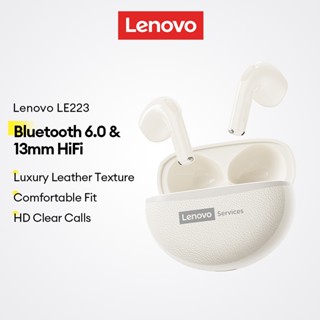  Tai nghe Bluetooth Lenovo LE223 và tai nghe không dây có V6.0 không dây và kết cấu da sang trọng cộng với âm thanh HiFi 13mm 