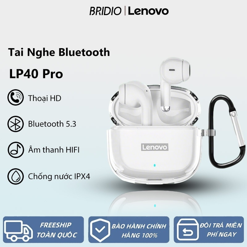 Tai Nghe Bluetooth Lenovo LP40 Pro Không Dây gaming có mic Âm thanh nổi HD Tai phone Độ trễ thấp | BigBuy360 - bigbuy360.vn