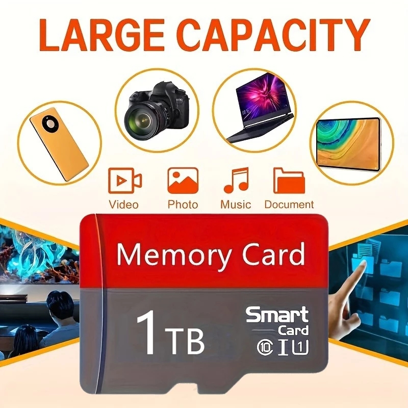 Thẻ Micro SD 1TB 16GB 32GB 64GB 128GB 256GB 512GB 1T 2TB Thẻ nhớ TF di động được sử dụng rộng rãi